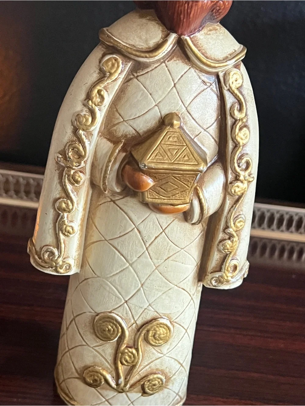 Vintage wise man taper candleholder